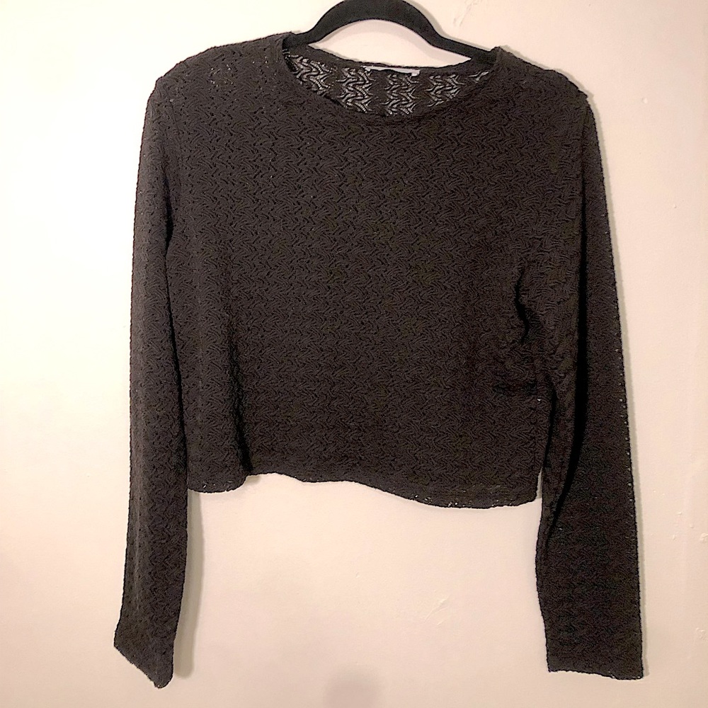 Knit cropped Zara shirt